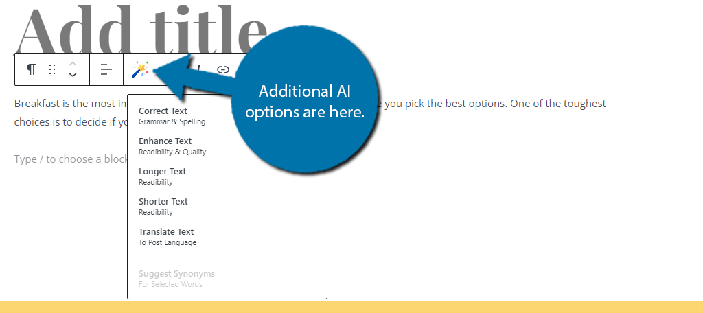 AI Options