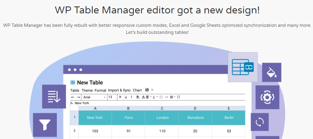 WP Table Manager Pricing Tables