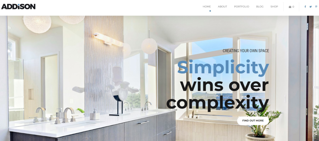 Addison WordPress Theme for Architecture