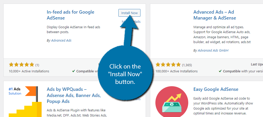 Install In-Feed Ads for Google AdSense